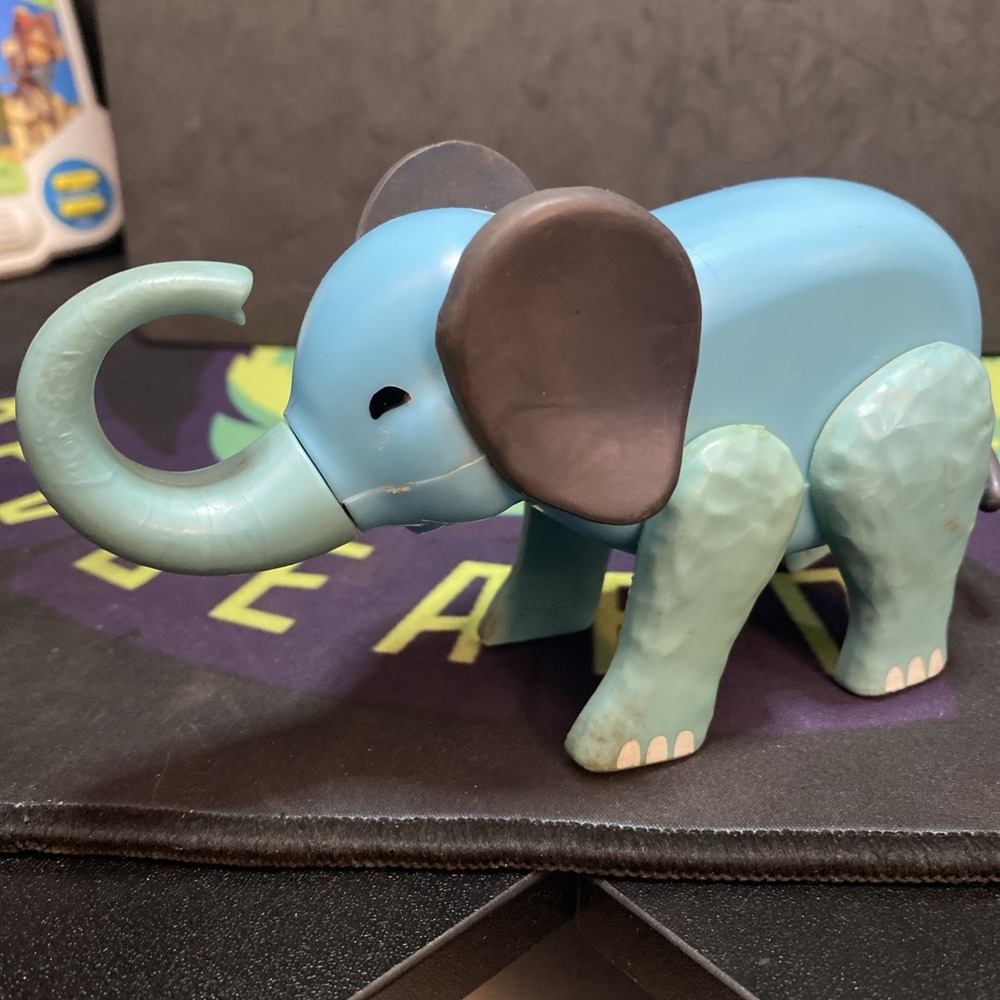 Blue Elephant Circus Train Vintage Fisher Price Little People